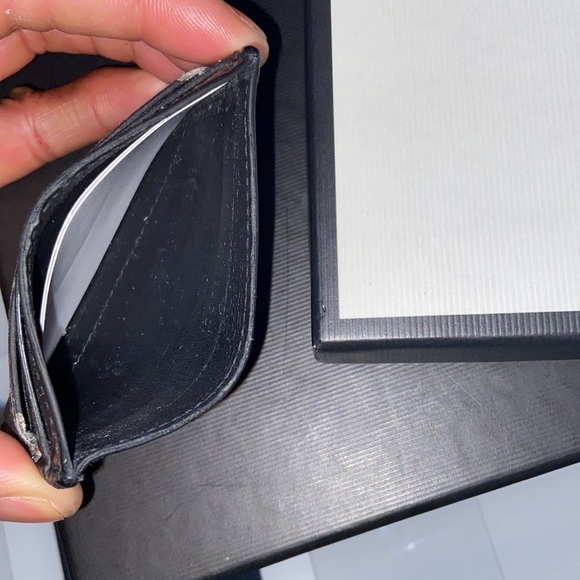 Gucci Kingsnake print GG Supreme card case - Picture 4 of 5